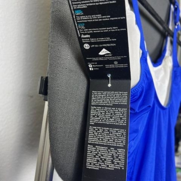 Profile by Gottex Women's One Piece Swimsuit Size 12 Royal Blue - Picture 4 of 7